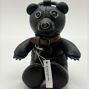 RARE NWT COACH 2750 MARVEL BLACK PANTHER COLLECTIBLE BEAR BAG CHARM